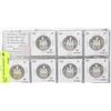 Image 1 : LOT OF 7 SILVER CANADIAN 50 CENT COINS.