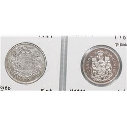 CANADIAN FIFTY CENT COINS  1947  1988