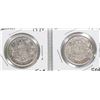 Image 1 : CANADIAN SILVER FIFTY CENT COINS  1940  1943.