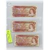 Image 1 : LOT OF THREE 1974 CANADIAN $2 BILLS