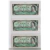 Image 1 : THREE CANADIAN 1967 SEQUENTIAL BANKNOTES.