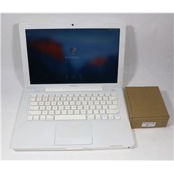 WHITE APPLE MACBOOK W/ EL CAPITAN/MS OFFICE/4GB