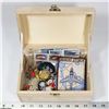 Image 1 : BOX W/ESTATE COLLECTIBLES - PATCHES,