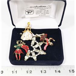 LOT 4 VINTAGE ESTATE BROOCH.