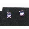 Image 1 : NEW 1.25 CARAT GENUINE AMETHYST EARRINGS