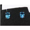 Image 1 : 2.00 CARAT BLUE TOPAZ EARRINGS
