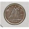 Image 1 : UNCIRCULATED 1947 GVI SILVER 10 CENT COIN