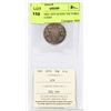 Image 1 : ICCS GRADED 1870 QUEEN VICTORIA SILVER 50 CENT