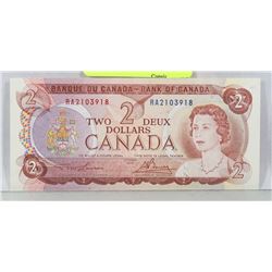 GEM UNC 1974 CANADIAN $2 BILL