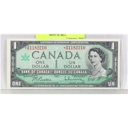 GEM UNC 1967 ASTRISK BILL B/M REPLACEMENT $1 BILL