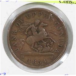 1854 BANK OF UPPER CANADA PENNY