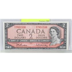 GEM UNC 1954 CANADIAN $2 BILL