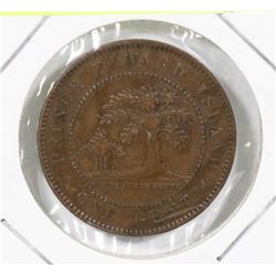 1871 PEI QUEEN VIC LARGE CENT