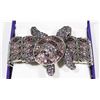 Image 1 : PURPLE RHINESTONE TURTLE BRACELET