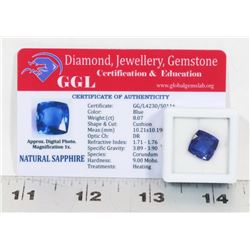 #92-NATURAL BLUE SAPPHIRE GEMSTONE 8.07 CT