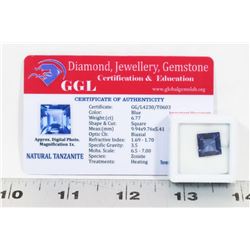 #99-NATURAL BLUE TANZANITE GEMSTONE 6.77 CT