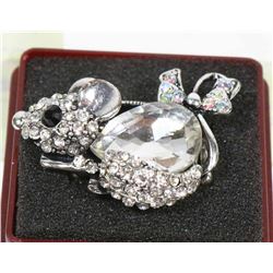 RHINESTONE MOUSE RING