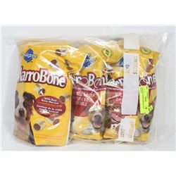 3 BAGS OF MARROWBONE DOG TREATS.