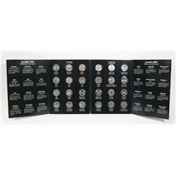 SET OF 1999 & 2000 MILLENIUM QUARTERS IN FOLDER.