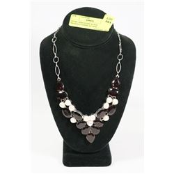 PEARL AND STONE STYLE NECKLACE-DISPLAY NOT