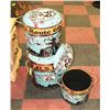 Image 1 : NEW 3 SHOWHOME “ROUTE 66” STORAGE STOOLS SET