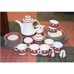 UKRAINIAN DESIGN DISHWARE SET.