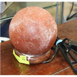 SPHERE SALT LAMP - 6 INCHES TALL (WKG) -
