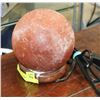 Image 1 : SPHERE SALT LAMP - 6 INCHES TALL (WKG) -