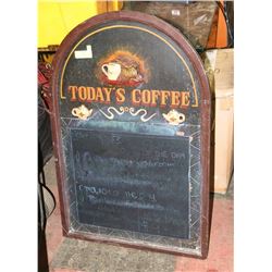BLACKBOARD "TODAY'S COFFEE" 24"X36".