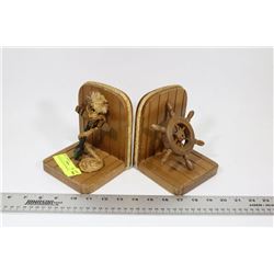 VINTAGE NAUTICAL BOOK ENDS