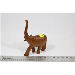 HAND CARVED IN KENYA ELEPHANT FIGURE