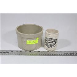 2 SMALL MEDELTA CROCKS