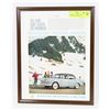 Image 1 : FRAMED 1961 HUMBER SUPER SNIPER CAR  AD 10X13