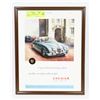 Image 1 : FRAMED 1961 JAGUAR CAR  AD 10X13