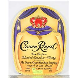 3D CROWN ROYALE SALESMAN PROMO AD SIGN