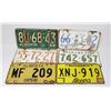 Image 1 : LOT OF 6 VINTAGE 1950 60'S LICENSE PLATES