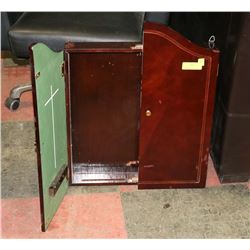 THE BOMBAY COMPANY DART BOARD CUPBOARD