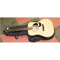 CORT MODEL AD810 NATURAL GUITAR WITH SOFT CASE.