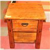 Image 1 : 1 DRAWER WOOD NIGHT STAND.