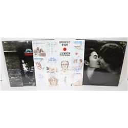 LOT OF 3 JOHN LENNON  RECORDS INCLUDING DOUBLE