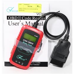 OBDII VEHICLE SCANNER WITH MANUAL,