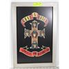 Image 1 : WOOD GUNS 'N ROSES FRAMED "APPETITE FOR