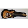 Image 1 : STAGG WOOD FINISH ELECTRIC GUITAR WITH SOFT CASE.