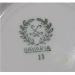 ANTIQUE 17PC BAVARIAN "LOVE STORY" TEA SET