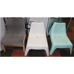 LOT OF 3 CHAIRS