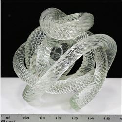 INFINITY GLASS ROPE SCULPTURE