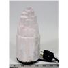 Image 1 : NATURAL SELENITE WHITE CRYSTAL 8" LAMP