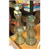 Image 1 : PAIR OF MADE IN SPAIN GLASS VASES.