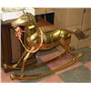 Image 1 : BRASS ROCKING HORSE.