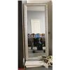 Image 1 : SILVER FRAMED TALL MIRROR.